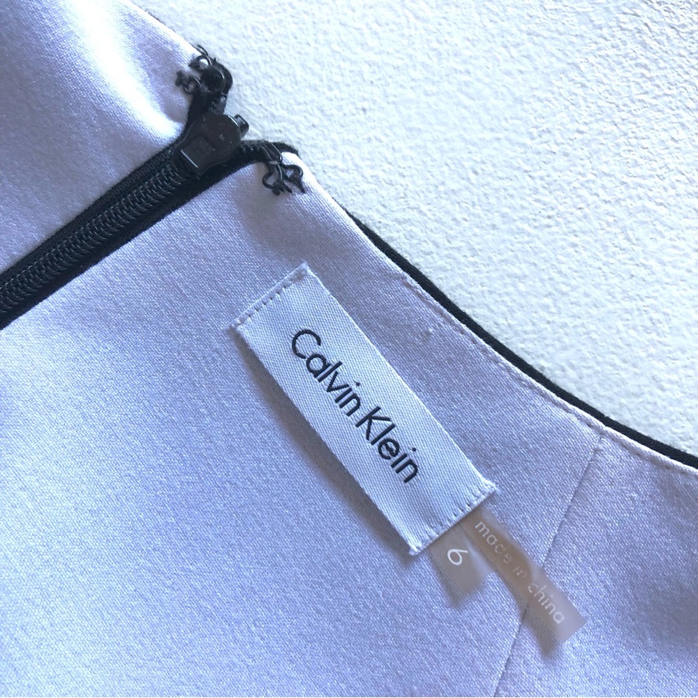 Calvin Klein Fitted Cocktail Dress Fully Lined Worn Twice Size 6 - Picture 8 of 9